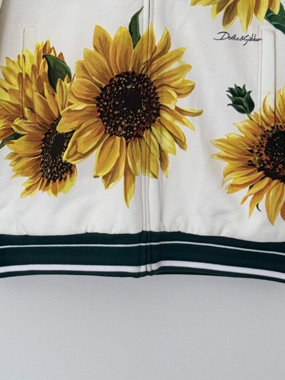 Dolce & Gabbana Junior Sunflower Zip Hoodie 10Y - Authentic - NWOT - Picture 5 of 12